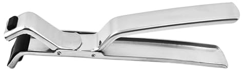 Pinzas de agarre para placas de cocción, de acero inoxidable resistente al calor, soporte para vajilla antideslizante, para microondas domésticos, barbacoas, cuencos, sartenes y