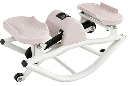 Stepper a dondolo per allenamento - Attrezzatura fitness per allenatore portatile con corde da tirare | 49x27x23 cm Fitness Stepper Machine Rock Trainer | Per ginocchia, articolazioni, gambe, glutei,