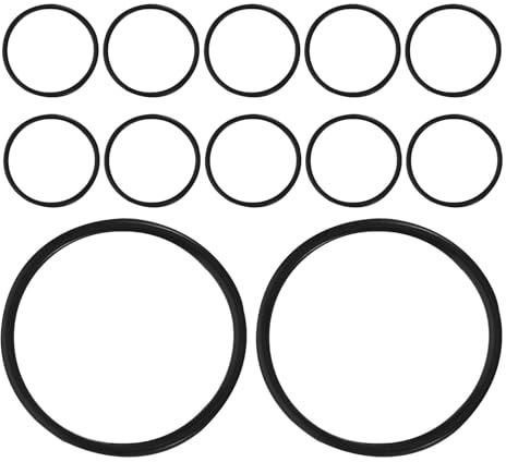 ERINGOGO Set 12 Elastici Antiurto per Supporto Microfono a Condensatore 1,3 Anelli in Gomma Ammortizzanti, Compatibili Supporti da Scrivania per Registrazione e Streaming