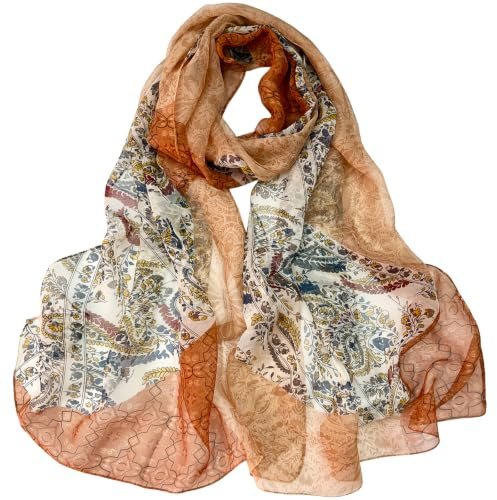 FAIRYGATE Chiffon Scarf Women Ladies Scarves Lightweight Clearance Soft Smooth Shawl Wrap Fashion Elegant Scarfs for Women Sale 20A52