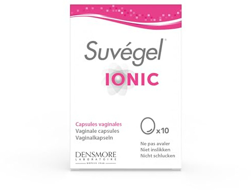 Densmore - Suvégel Ionic - Prévention et Traitement des Infections Vaginales (Herpès, Mycose Vaginale) - TIAB, Acide Hyaluronique, Aloe Vera - 10 capsules - Cure de 10 jours - Fabriqué en Europe