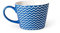 Excelsa Enjoy Jumbo-Tasse, Porzellan, Hellblau, 11 x 11 x 8 cm