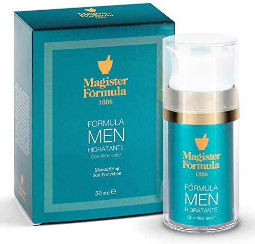 Crema Hidratante Facial Hombre 50 ml con Protección Solar SPF | Piel Grasa y Mixta | Crema Antiarrugas Hombre | Antimanchas y Aftershave | Crema Antiedad Hombre Efecto Mate | Nutre y Repara