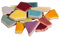 Rayher Fun Ceramica Mosaik Mix, polygonal, farbig glasierter Ton, Regenbogenfarbene Mischung zum Basteln, Dose 500g ,14863990, Regenbogen