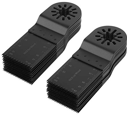 Set di 20 Pezzi Lame per Oscillante, Multifunzione Lama 34 mm, Lama Oscillante per la Riparazione del Taglio, Accessori per Attrezzi a Oscillazione