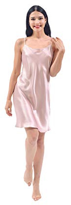 THXSILK Abito da notte in seta per le donne, S
