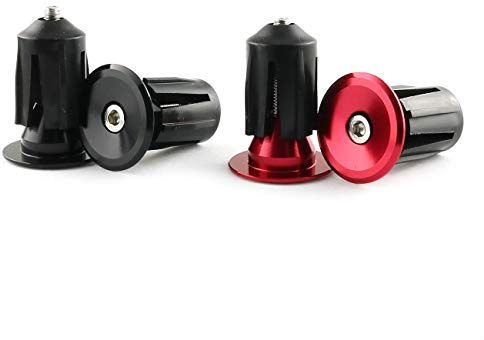 LRONG 2Pairs Bar End Plugs Bicycle Handlebar End Caps Bike Handlebars for Mountain Bike Road Bike