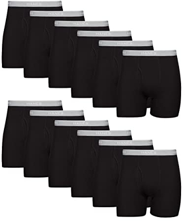 Hanes Men Hanes Boxer Briefs, Cool Dri Moisture-Wicking Underwear, Cotton No-Ride-up for Men, Multi-Packs Available