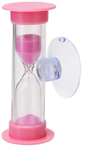 Springlinges Kids Toothbrush Sandglass Timer, Colorful Sand Timer Clock 2 Minute Hourglasses Tooth Brushing Time Countdown Calculation for Kids, Games, Classroom, Kitchen, Toothbrush Timer Pink