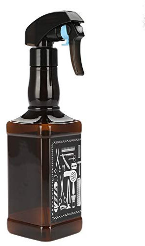 ANKROYU Flacone Spray Per Parrucchieri da 500 Ml, Flacone Spray Ricaricabile Vuoto, Spruzzatore D'acqua con Bottiglia di Vino Vintage Per Parrucchieri, Cura delle Piante, Pulizia(Castano)