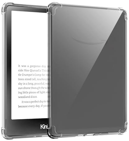 Funda para Kindle Paperwhite de 11ª generación de 6,8 Pulgadas y Signature Edition 2021, Funda de Cuero PU de Primera Calidad (Clear 6.8 Pulgadas)