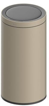 5 five simply smart 5five - poubelle automatique delta en métal beige 40l