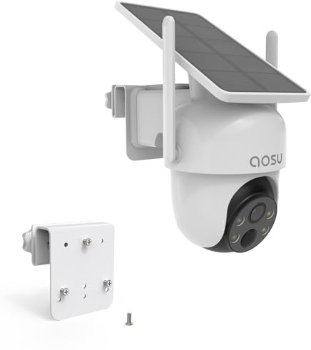 TIUIHU Support de gouttière pour caméra de surveillance AOSU 2K/3MP Batterie solaire d'extérieur (SolarCam D1 Classic) (C9C2CA11/C9C3CA11)