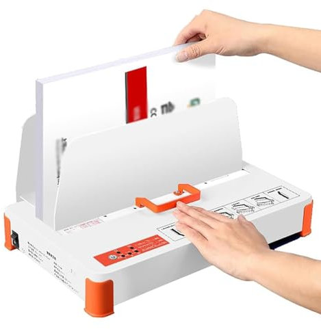 STWBHW Thermobindegerät – Elektrisches Heißklebebindegerät mit 500 Blatt Kapazität, 55 mm maximale Dicke, A3 A4 A5 Dokumentenbinder for Verträge, Rechnungen und Berichte
