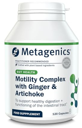 Metagenics Motility Complex with Ginger & Artichoke - Vegan Botanical Blend - 120 Capsules