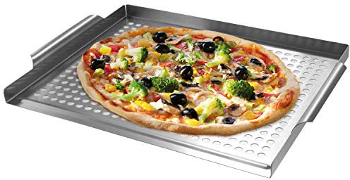 bremermann Grillplatte 39,5 x 3 x 29 cm Edelstahl Grillkorb Grillpfanne