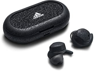 adidas FWD-02 Sport Wireless Bluetooth Ear Buds, Laufen Earphones, IPX5-rated sweat-proof & water-resistant, 25 Hours Playtime - Night Grey