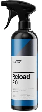 CARPRO Reload 2.0 Spray Sealant, Silica + Siloxane Ceramic Spray for Ceramic Coating, Super Hydrophobic, Self-Cleaning: Improved Gloss, Slickness, Water Spot & Chemical Resistance - 500mL (17oz)