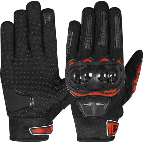 WESTWOOD FOX GEAR Guanti da Moto per Uomo e Donna Guanti da Moto Invernali Resistenti all'Acqua e Resistenti all'Acqua Guanti da Corsa Touchscreen con Dita Intere per Motocross Corse su Strada