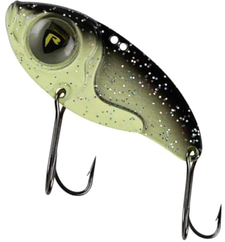 Fox Rage Big Eye Blade - Spinnköder, Farbe:UV Black & Gold, Länge/Gewicht:4cm / 8g