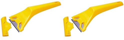 Stanley 0-28-590 593OC Plastic Window Scraper Compatible with Plastic (Pack of 2)