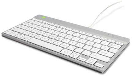 R-Go Tools Compact Break Ergonomiskt tangentbord QWERTY (US), Wired, W128444811 (tangentbord QWERTY (US), Wired, vit)