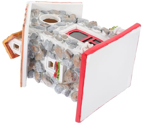 HAPINARY Garten Vogelhaus Aus Resin Wetterfestes Nisthaus Zur Dekoration Im Freien Hängendes Vogelnest Für Garten Und Balkon Für Wildvögel Pflegeleicht Und Attraktiv