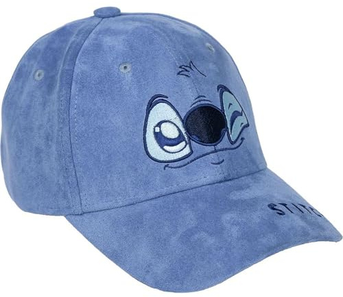 CERDÁ Life's Little Moments - Casquette à visière Stitch - Bleu - Taille 57 Cm - en Polyester - Impression à La Maille - Produit Original
