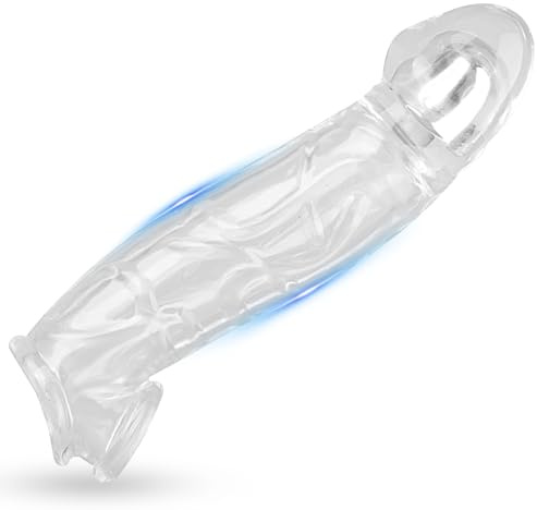Gaines pour Pénis Homme Sex Toýs Couple - Manchon Penis avec Agrandissement du Gland et Anneau Penien Antidérapants,Agrandisseur de Pénis,Gaine Penien Extenseur Pénien Pompes à Pénis (S)