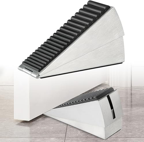 UOCAI Fermaporta robusto cuneo alto 3 pollici, grande fermaporta per la parte inferiore della porta, fermaporta alto si adatta a qualsiasi spazio tra porte spesse