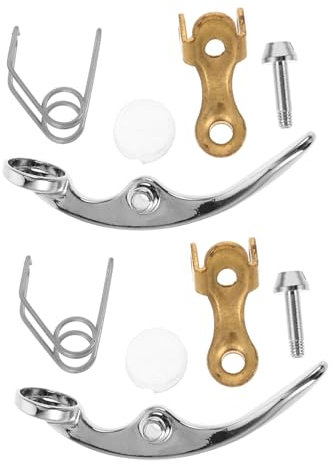 Abaodam 10pcs Trumpet Water Key Repair Kit Valve Finger Button, Cork Pads and Screws, Small Brass Instrument Maintenance Set for Trumpet and Cornet Water Spit Valve Replacement