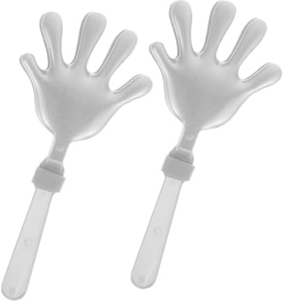 FUNNETOYU 2 piezas Aplaudidores de Mano de Plástico Paquete de Sonajeros Coloridos para Fiestas Deportivos Accesorios Divertidos para Celebraciones y Cumpleaños