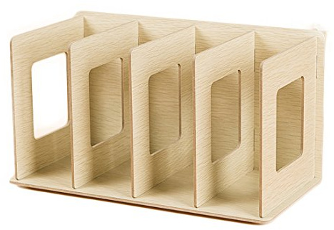 FOKOM Wooden CD Rack DVD Rack Book Rack CD Stand DVD Stand CD Storage Shelf (Oak)