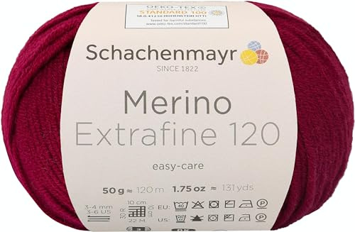 Schachenmayr Merino Extrafine 120 9807552-00142 love Handstrickgarn, Schurwolle