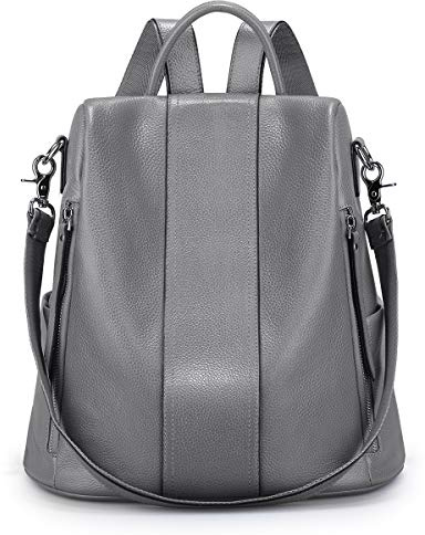 S-ZONE Rucksack für Damen, grau, S, Rucksacktaschen