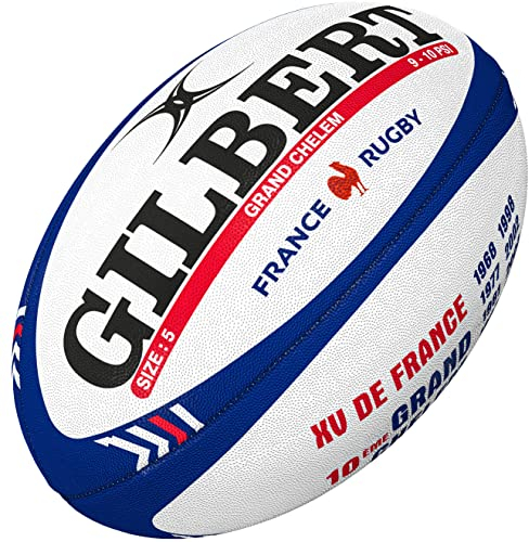 Gilbert Rugbyball – XV de France – Französische Nationalmannschaft – Offizielle Kollektion, Größe 5