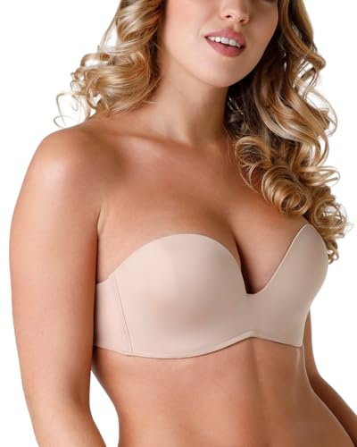 Wonderbra Women Ultimate Strapless Bra , Beige, 40 D