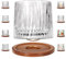 Uten Verre à Eau Rotatif de 275 ml - Dessous en Bambou - Utilisable pour Whisky, Rhum, Cocktail, Café - Gobelet Anti-Stress - 1 Pièce