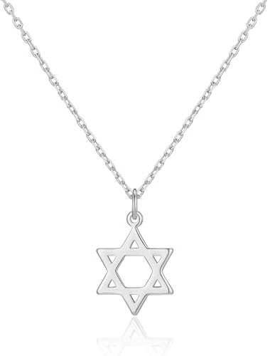 Collar con estrella de David chapada en plata de Philip Jones