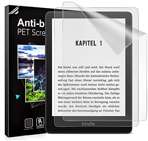 TiMOVO 2 Stück Displayschutzfolie für Kindle Paperwhite 11. Generation 2021 und Kindle Paperwhite Signature Edition, Anti-Kratz Blendfreie Schutzfolie PET Schutzfolie