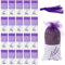 IKOPFLN 20 Pezzi Sacchetti per Lavanda, Lavanda essiccata, sacchetti lavanda, Sacchetti Organza Grandi Profumati Lavanda Vuoti Cotone, profumo armadio, per Lavanda, Spezie ed Er
