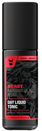 The Beard Struggle The Beast Line Beard Oil for Men Ragnarok Rising Eddie Hall Beast Line - Signature Edition - Day Liquid Tonic Beard Growth Oil - Beast Collection 1 fl oz