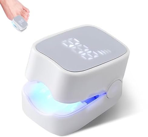 Nail Fungus Laser Device for Damaged Discolored Thick Toenails & Fingernails, Fast-acting Anti Fungal Nail Treatment for Toenails & Fingernails，950nm Infrared Light 500nm Blue Light