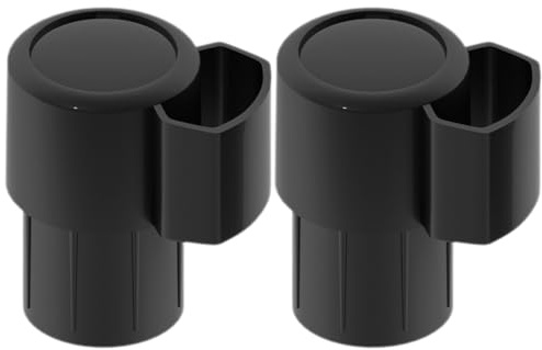 Kisangel Lot de 2 Embouts de Saxophone Alto en Plastique Bouchons de Clé à Col Coudé pour Protection Chocs Accessoires pour Saxophone et Ténor Usage Instrument à Vent