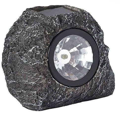 Pack of 4 Smart Garden Solar High Performance Super Bright 3 Lumen Spotlight Garden Path Granite Rock