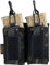 EXCELLENT ELITE SPANKER Oben offen Einzel/Doppel/Dreifach Mag Pouch für M4 M16 AK AR Magazintasche und Pistol Mag Pouch(Doppel-Multikamera Schwarz)
