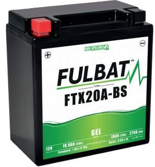 - Batteria per moto FULBAT GEL FTX20A-BS / YTX20A-BS 12V 18,9AH 270A