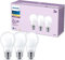 Philips Classic LED E27 Lampe, 60W, matt, warmweiß, nicht dimmbar, 3er Pack