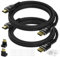 Mygatti Cavo 4K HDMI da 1.5 metri/2 pezzi,cavo Ultra HD HDMI 2.0, nylon intrecciato e connettori placcati in oro,4K@60Hz,HDCP 2.2, ARC,cavo HDMI per laptop, monitor, HDTV, PS5, Xbox One e altro