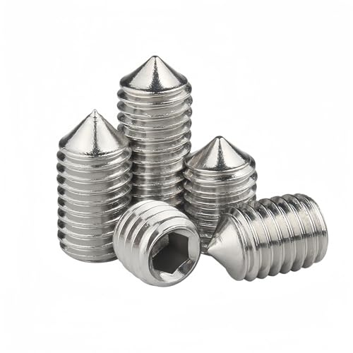 SYDARSYN Viti Senza Testa a Punta Conica in Acciaio Inox Viti Grani Viti a Brugola M2x4mm (30 pz)